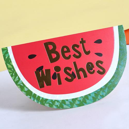 dreamday韩国创意水果造型万用贺卡儿童生日祝福感谢留言卡片信封