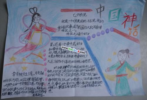 关于二年级中国古代神话故事手抄报 童话故事手抄报