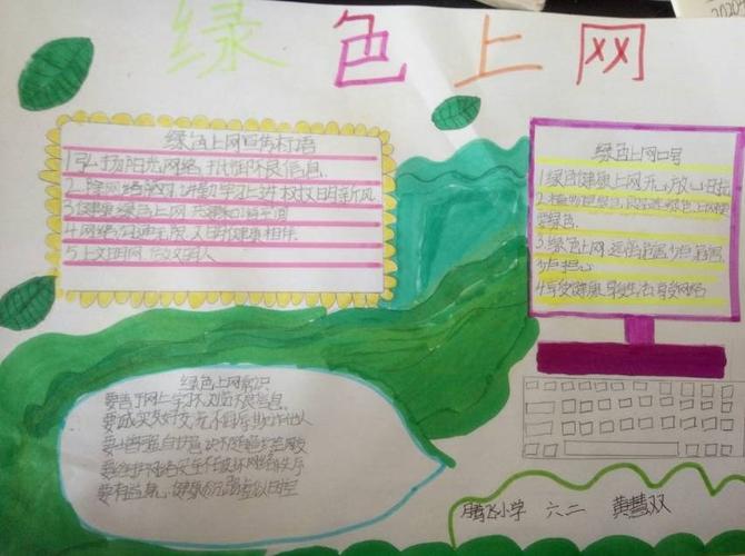 巨野县腾飞小学开展绿色上网健康成长手抄报评选活动