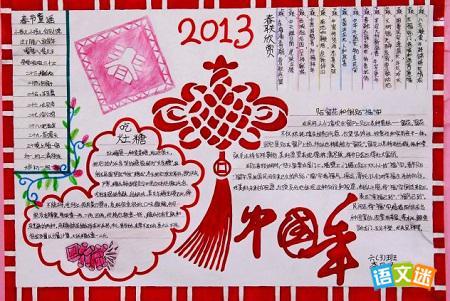 春节即农历新年俗称过年一般从关于春节的习俗手抄报 有关春节的习俗