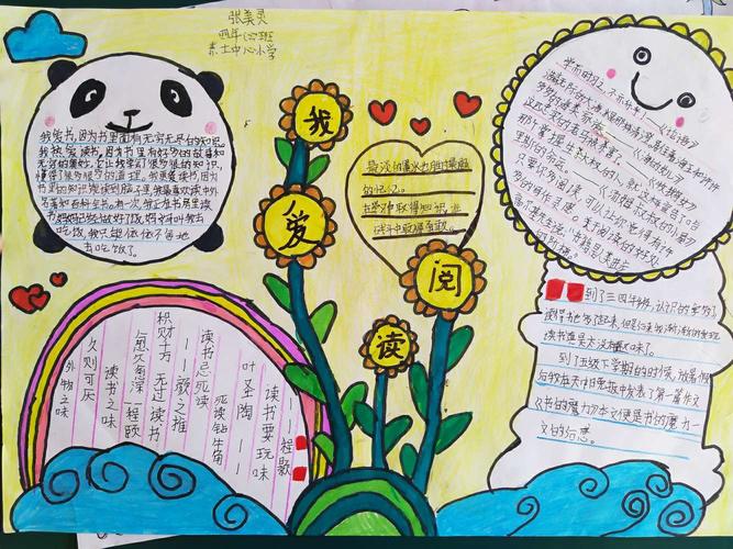 漳浦县赤土中心学校阅读伴我成长手抄报评比活动