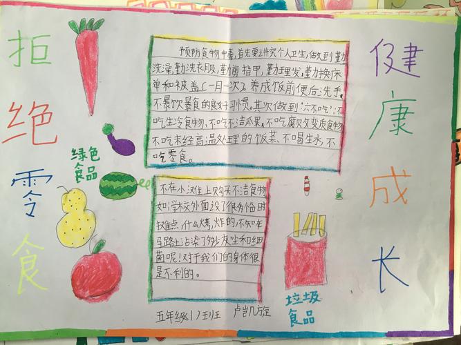 拒绝三无食品确保生命安全赵庄学校食品安全手抄报