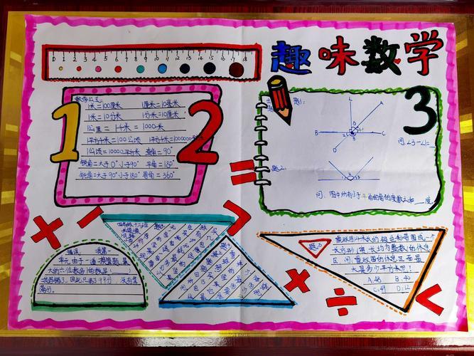 四12班数学综合实践手抄报趣味数学手抄报 写美篇 为了激发小学生学习