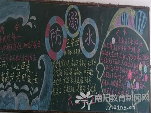 淅川马蹬二小举行开展防溺水专题黑板报活动