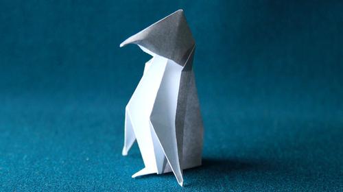 超级简单的企鹅折纸教程