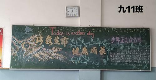 健康成长 ----记潢川县黄冈实验学校九年级黑板报评比活动 - 美篇