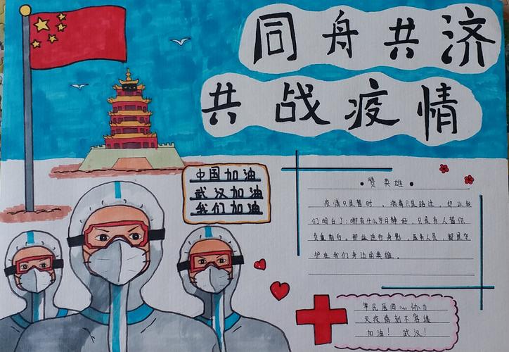 龙华中心小学开展《同舟共济 共战疫情》绘画与手抄报主题活动