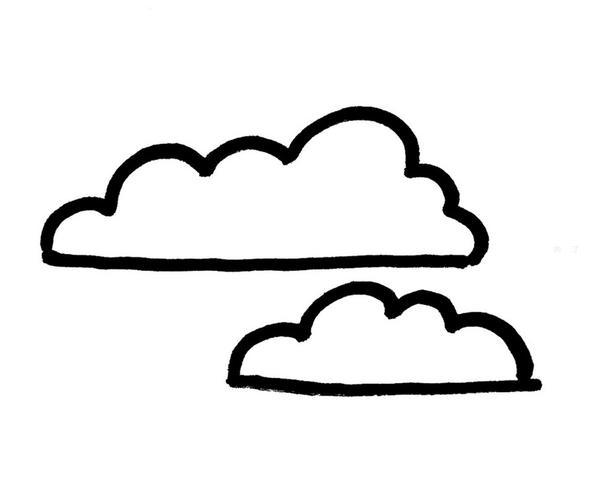 云层的简笔画图片