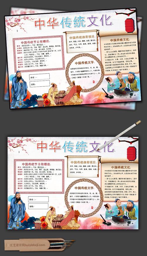 中国传统文化手抄报图片关于传统文化的手抄报