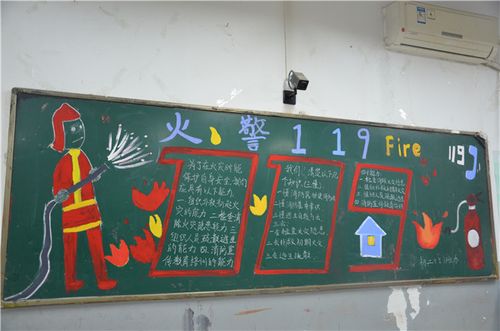 我校开展消防安全主题黑板报评比活动