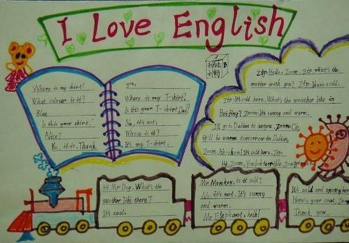 小学五年级英语手抄报英语5年级上册6单元手抄报