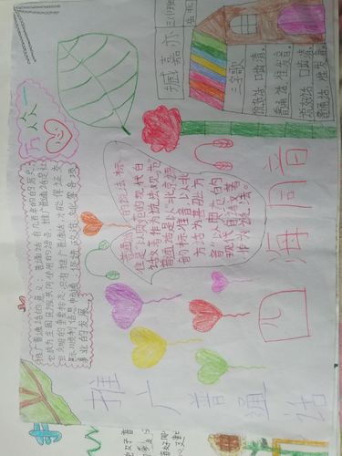 岳儿寨中心小学三年级一班推广普通话手抄报展示