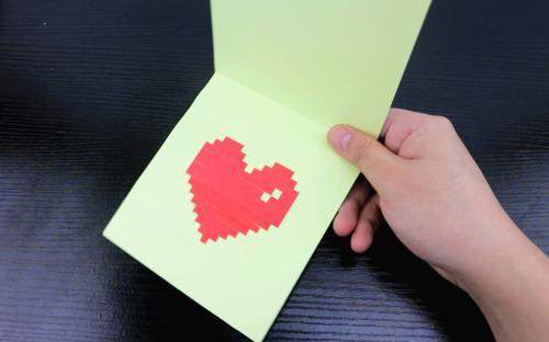 教程感恩节手工贺卡制作马上就可以用啦 立体爱心贺卡 准备材料卡纸