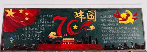 礼赞新中国 扬帆新启航记高二年级第一期黑板报评选活动