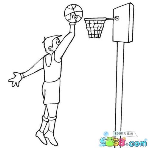 篮球运动员简笔画图片图片