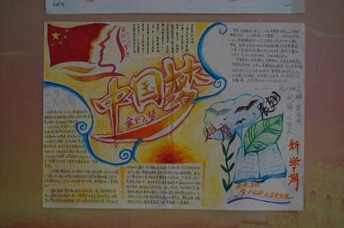 黑板报设计 手抄报  正文     关于 中国梦 我的梦手抄报