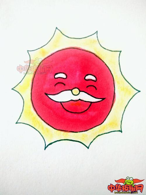 太阳怎么画好看太阳简笔画带颜色