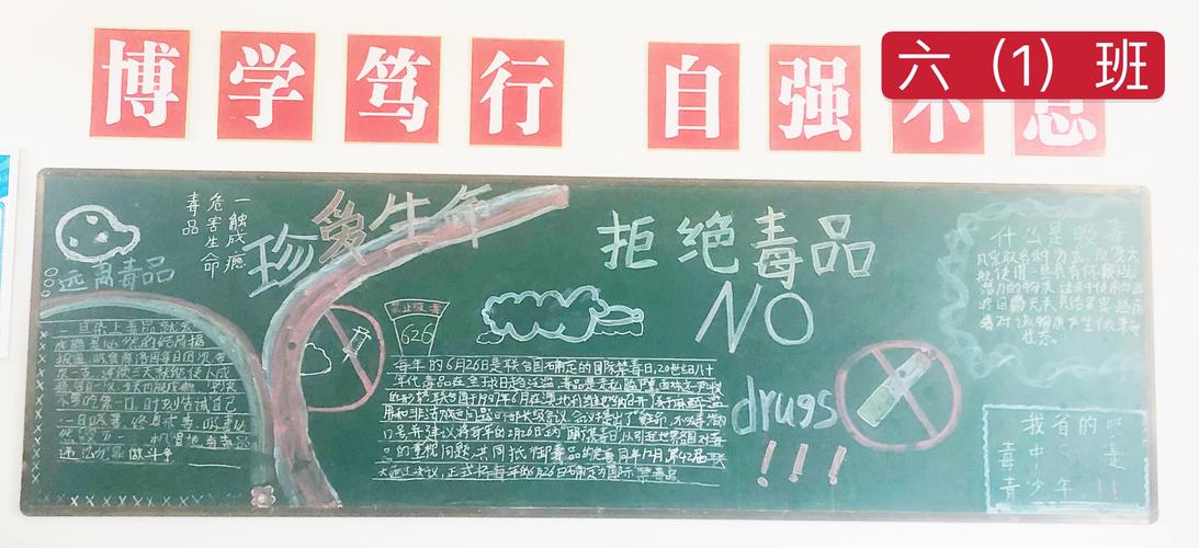 南岩镇怀志中心小学禁毒黑板报评比活动