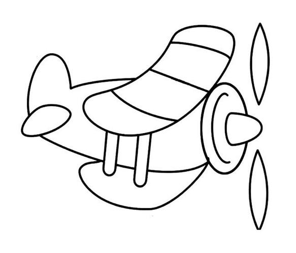 螺旋桨飞机交通工具简笔画步骤图片大全儿童简笔画幼儿简笔画简笔