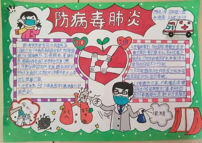 布置手抄报作业为武汉加油为中国加油对学生进行疫情防控教育众志成城