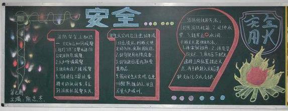 消防手抄报  消防黑板报主题中国 首页 手抄报素材 初中消防安全黑板
