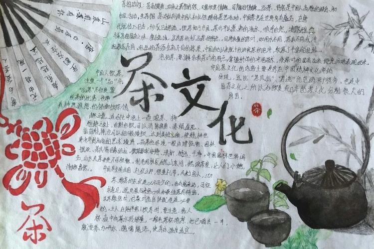 其它 茶文化手抄报比赛 写美篇  为活跃校园茶文化节氛围近日学校
