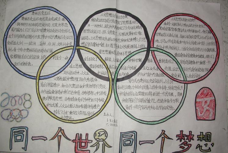 奥运中的数学手抄报奥运中的数学手抄报怎么画
