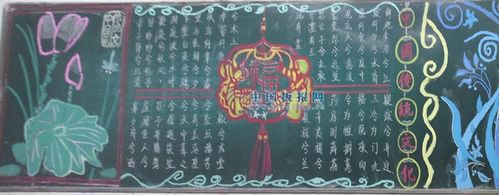 中国传统文化黑板报大全-校园板报范文家fw-415kb