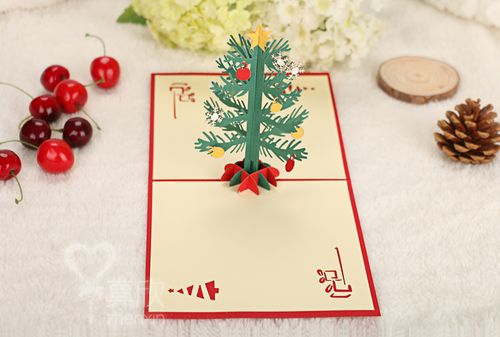 圣诞贺卡高档手工镂空韩国创意祝福立体平安夜卡片圣诞节礼品贺卡