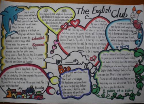 《漂亮字少的六年级英文 做手抄报也是一种学习英语的学习方法