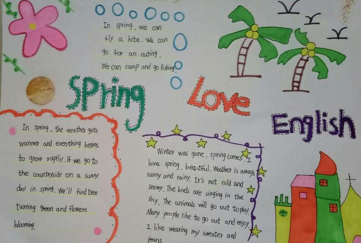 六年级英语手抄报活动 写美篇激发学生的兴趣活跃校园英语文化 我们