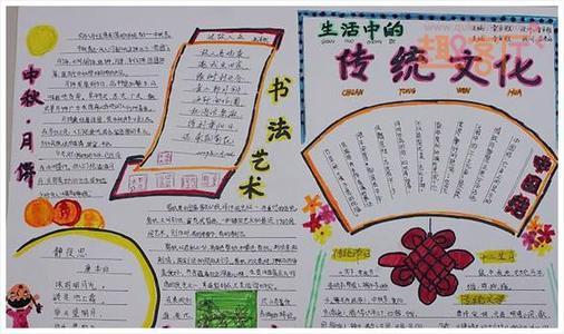 传承中华民族优秀传统文化的手抄报 传统文化的手抄报