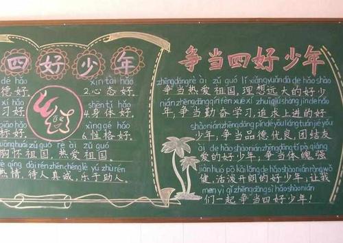 争做好少年黑板报图片3 争做好少年黑板报内容 中国一个拥有五千年