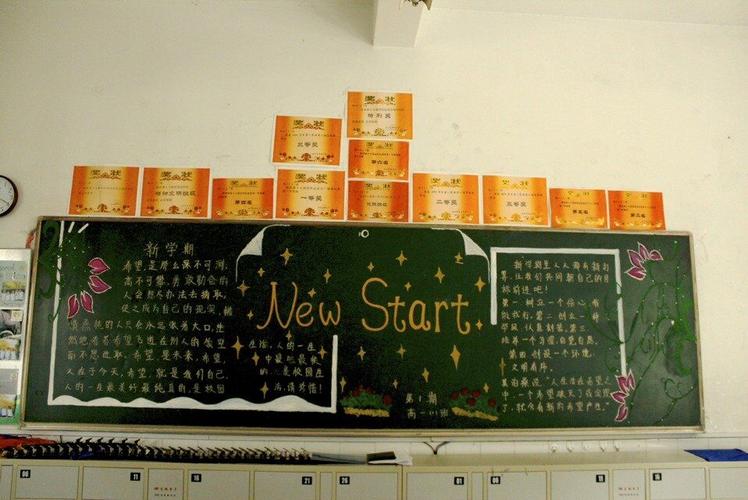 新学期newstart关于新学期的黑板报