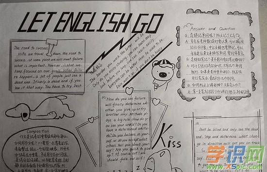 高中生做英语手抄报也是学习英语的一种途径.