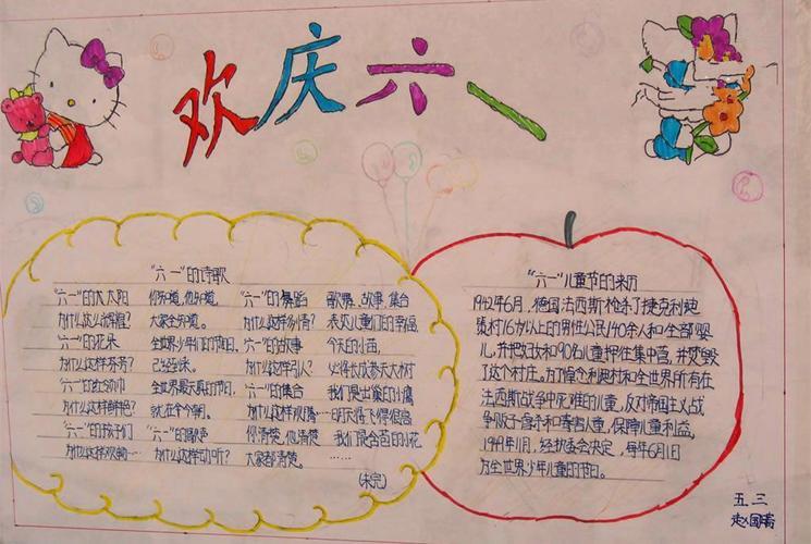 儿童节主题绘画合集简单的六一儿童节手抄报模板含内容文字儿童节主题