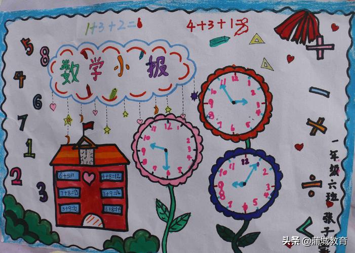 六年级蒲城县南街小学开展数学手抄报展示活动此次活动让学生在动手