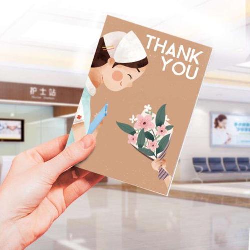 护士节贺卡白衣天使礼物礼物卡卡片医院医护人员感谢慰问贺卡