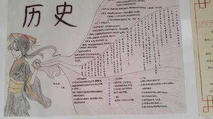 画关于写给孩子的中国历史的手抄报 关于历史的手抄报