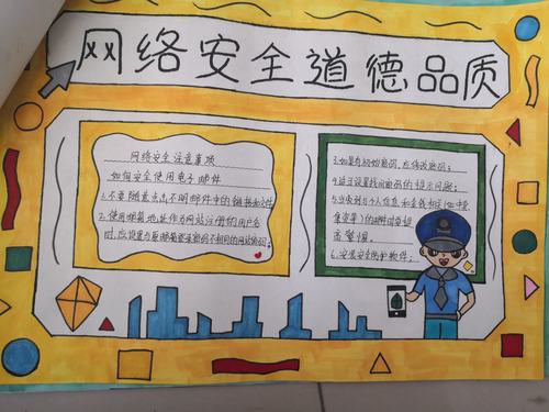 亳州市第一小学组织网络安全宣传周手抄报比赛