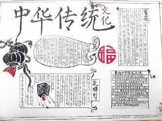 中国传统手抄报中国传统文化手抄报孔子篇走进孔子历史手抄报 孔子