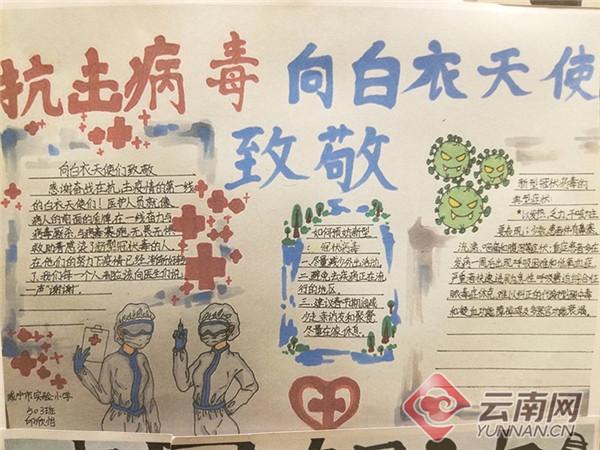 咸宁市实验小学53班同学制作的手抄报 供图