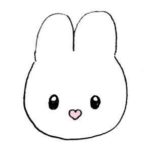 小兔子头饰卡通简笔画图片