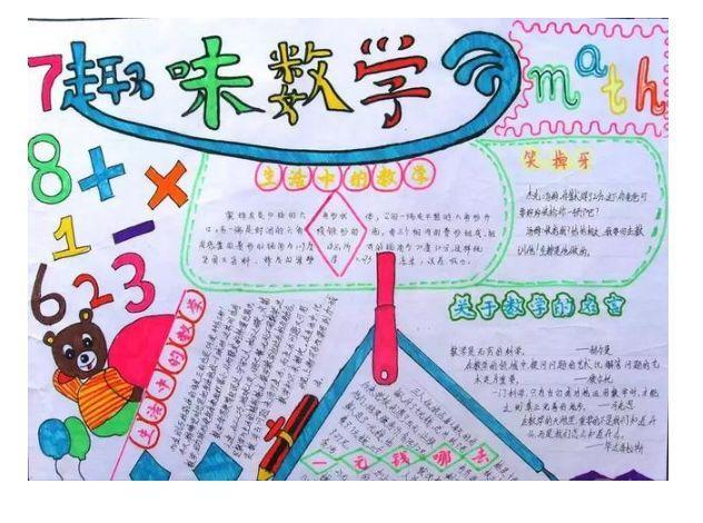 南庄小学 五年级理解主题数学手抄报 数学手抄报五年级下册数学手抄报