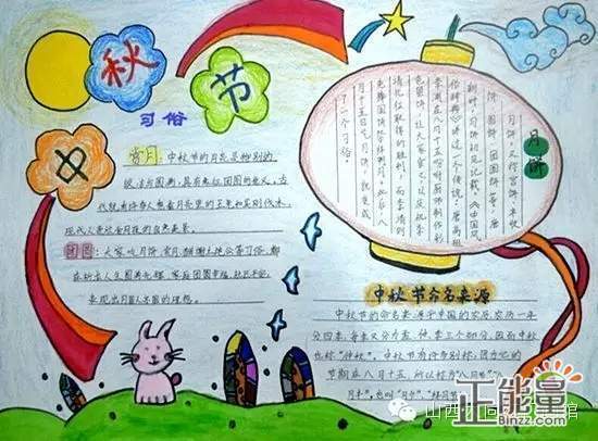 小学三年级以中秋节为主题的手抄报 小学三年级手抄报