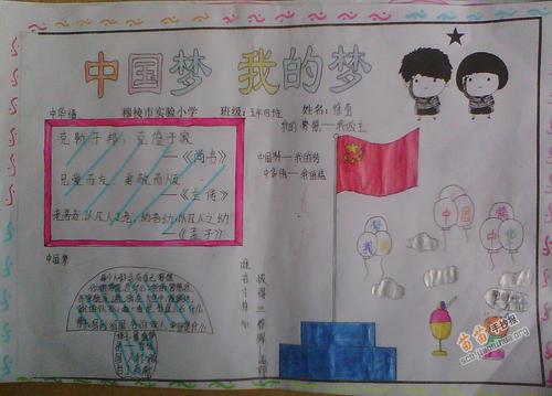 五年级中国梦我的梦手抄报