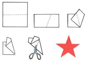 创客集结号分享如何用折纸剪五角星