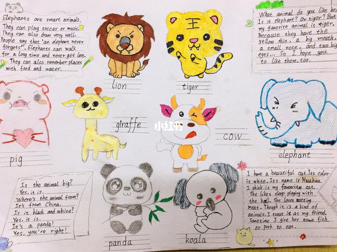 学生作业关于保护动物的英语手抄报英语手抄报人文阅读