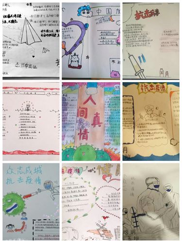 奋斗自成芳华------大庆市第十六中学德育活动三抗疫手抄报展