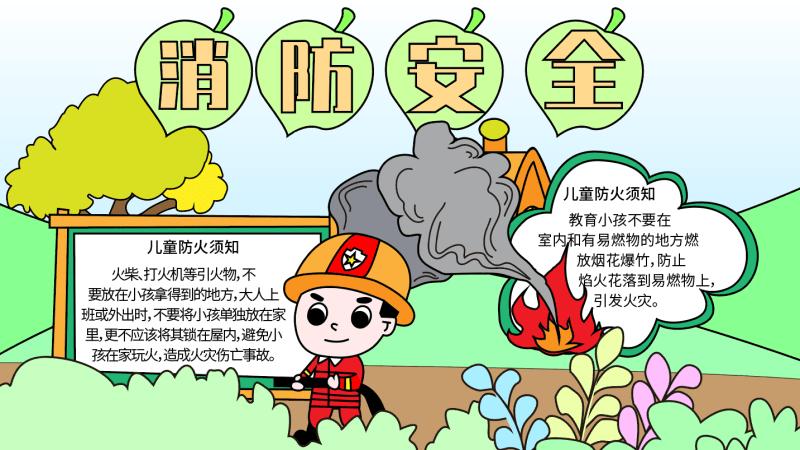 中国消防宣传日的画和手抄报 消防宣传日的手抄报怎么画